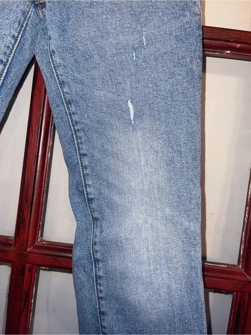 Old Navy Light Blue Kids Straight-Leg Jeans